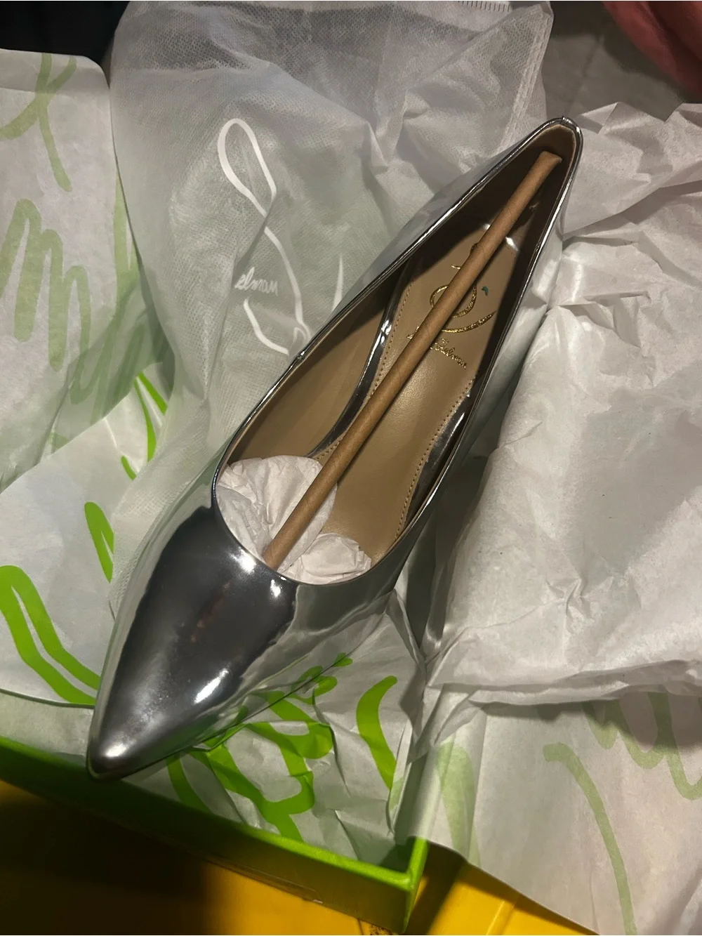 Sam Edleman Silver Pointed-Toe Stiletto Pump - Women - Picture 5 of 7